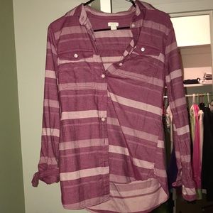 J crew pink button up